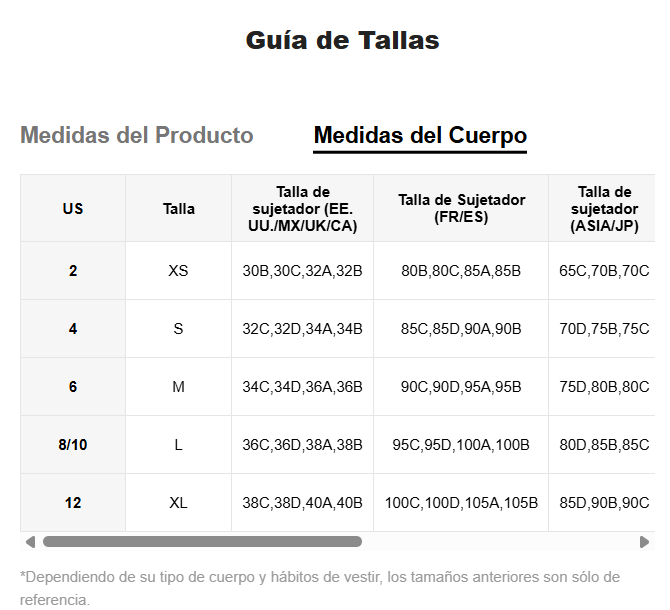 Lencería: Cristal