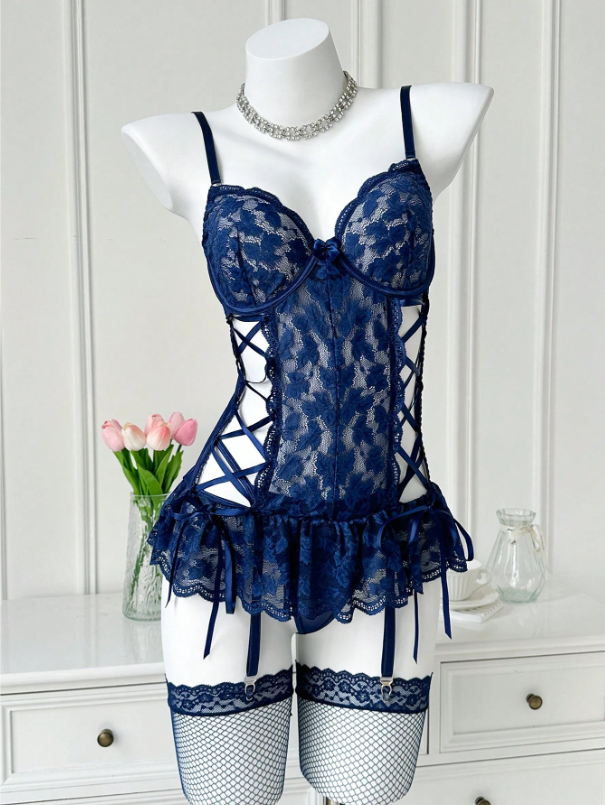 Lencería: Enchanted navy blue