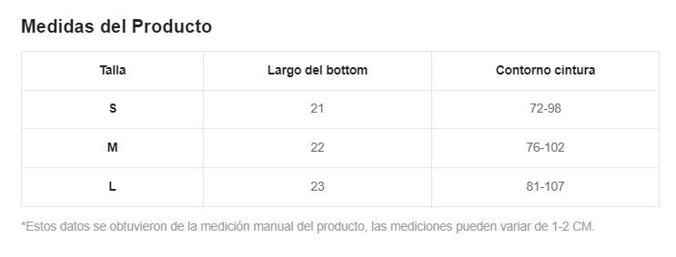 Bottom de bikini pierna alta