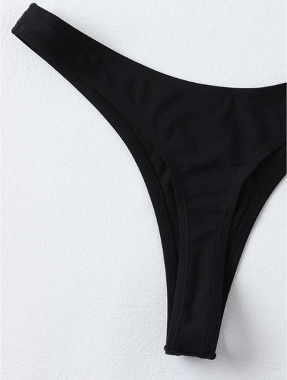 Bottom bikini tanga corte alto