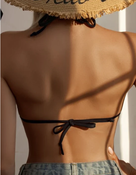 Top bikini triángulo halter