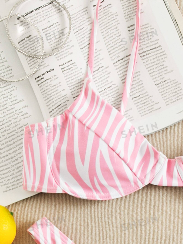 Bikini: Pink zebra