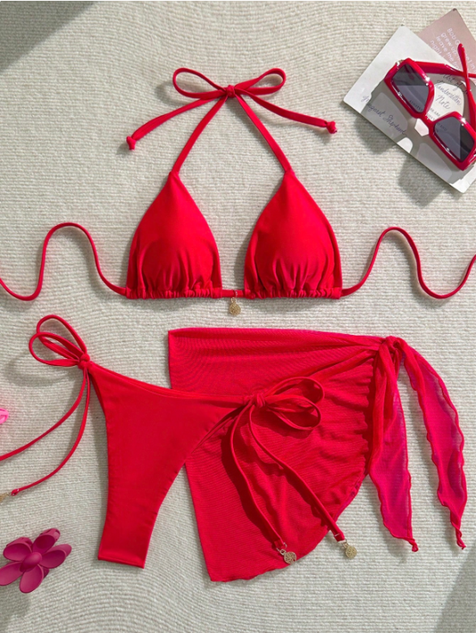 Bikini 3 piezas Rouge
