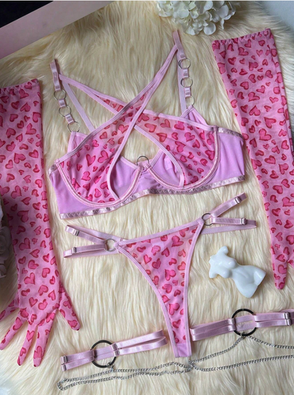 Lencería: Pink Leopard