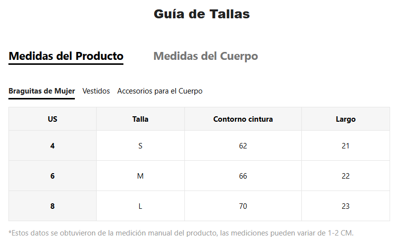 Lencería: Jules
