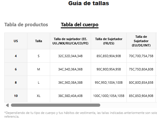 Lencería: Sue