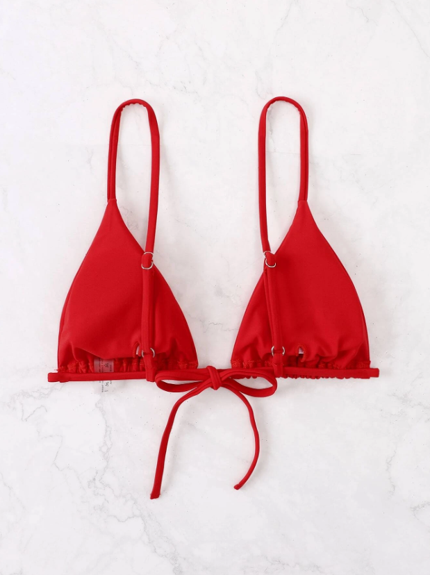 Top bikini triángulo simple