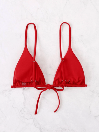 Top bikini triángulo simple