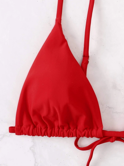Top bikini triángulo simple