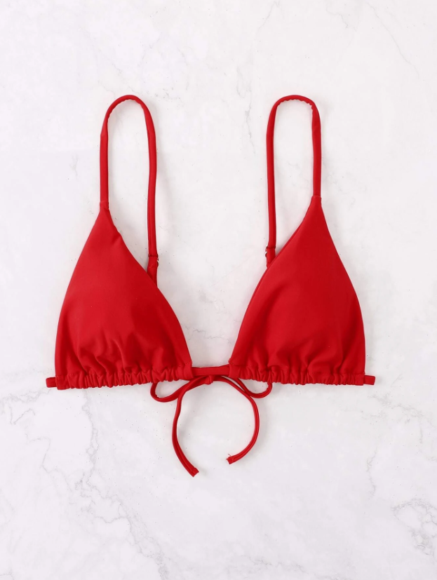 Top bikini triángulo simple